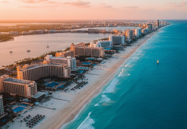 Hoteles frente al mar Cancun.