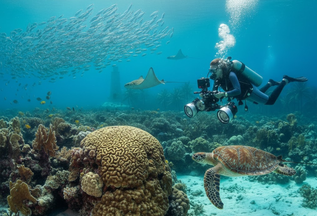 Buceo arrecife coral Puerto Morelos